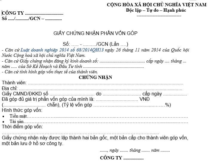 Tài sản cần được định giá rõ ràng khi góp vốn Tài sản cần được định giá rõ ràng khi góp vốn