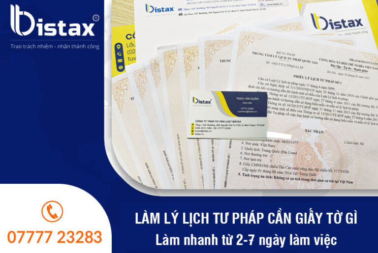 Làm nhanh lý lịch tư pháp
