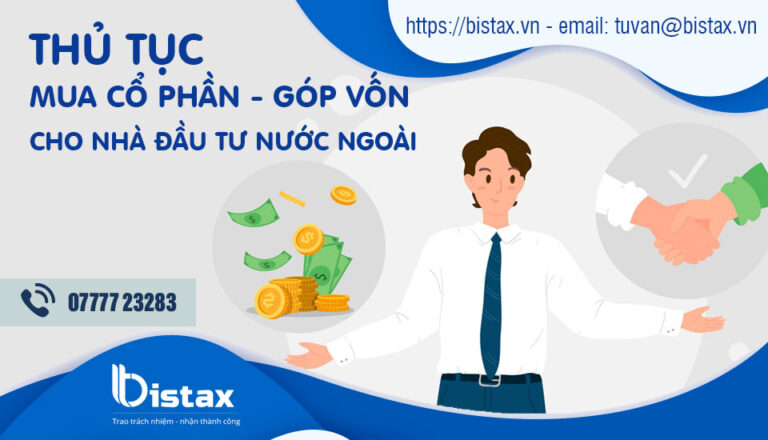 Thủ tục mua cổ phần góp vốn cho nhà đầu tư nước ngoài