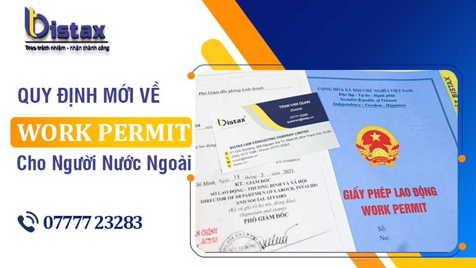 Quy định về Work permit cho người nước ngoài