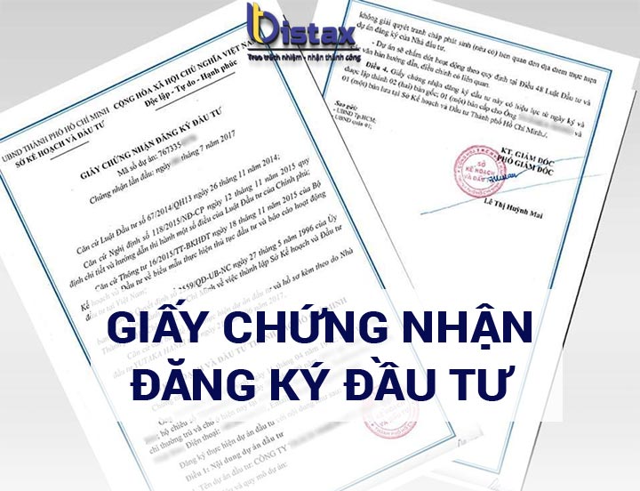 Giấy chứng nhận đăng ký đầu tư